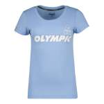 Ladies Casual Combed Cotton Short Sleeve Tee Light Blue - XL