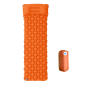 Inflatable Sleeping Pad Camping Mat With Pillow - Orange