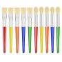 10PCS Paint Brushes For Kids Anezus Kids Paint Brushes Toddler Large Chubby Brushes Round And Flat Preschool Painting Brushes For Washable Paint Acry
