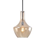 Lilian Glass Pendant Light Amber - Large