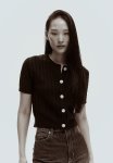 Cable-knit Cardigan - Black