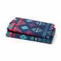 Patterned Fabric Blue And Red Patterned Foldable Picnic Mat 2M X 1.5M