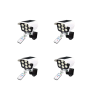 4 Piece Solar Security Dummy Camera Light With Remote