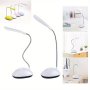 Adjustable LED Desk Lamp Oil Rubbed Finish Flexible Neck Button Switch Tabletop Reading Light For Living Room - Battery Powered 36V No Motherboard LED