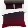 Red Ombre Duvet Cover Set King