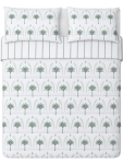 Queen Palm Print Bed Comforter - 220 X 200 Cm White