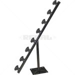 Fence Pole - 8LINE Tpole Black With Shield Insulator