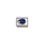 Composable Classic Link Dark Blue Stone Drop Left