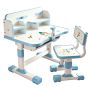 Large Desktop Kids Adjustable Desk & Chair Set With Posture Support
