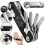 1PC Multifunctional Stainless Steel Bottle Opener Keychain Portable Edc Key Holder Key Organizer For Outdoor Camping Hiking