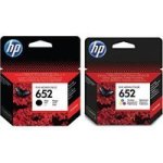 HP 652 Black + 652 Tri-colour Original Ink Cartridge Bundle