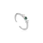 Malachite Star Adjustable Ring