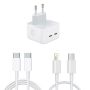 Usb-c 50W Power Adapter With Usb-c To Lightning Cable
