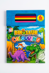 The Dinosaur Or Mermaid Colouring Book With 6 Pencils