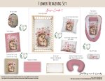 Cot Duvet Bedding Floral Flower Hedgehog Set