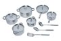 15 Piece Stainless Steel Cookware Set And Coffee Mug