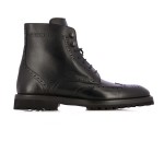 Wingtip Brogue Hi-top Boots -black