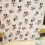 Fleece Blanket Black And White Mickey Mouse