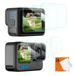 K&f Concept 4 In 1 Kit - Gopro Hero 9 10 11 12 Screen & Lens Protectors + Cloth