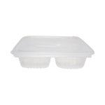 10PK No-division Clam Shell Meal Tray