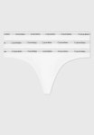 Calvin Klein Thong 3 Pack Logo - White