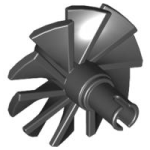 Parts Engine Large Center 10 Blades X577 - Black
