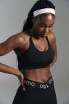 Branded Strap Bralette - XL Black