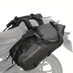 28L Waterproof Motorcycle Saddlebags Saddle Panniers Motorbike Rear Side Bags Luggage Black Universal For Harley For Bmw For Kaw