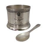 Vintage MINI Sugar Bowl & Spoon Set Chateau Le Monet 1880