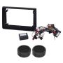 Radio Fascia 9 Trim Plate Compatible With Audi A4 2002-2008 & Evo Tweeters