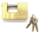 Padlock Insurance 90MM Brass Omega Brits Brothers