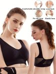 Solid Seamless Mesh Contrast Wireless Tank Bra Sexy Comfy Push Up Bra Women's Lingerie & Underwear