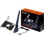 Gigabyte GC-WBAX2400R Wifi 6E Realtek RTL8852CE 2×2 Mimo Tri-band 6GHZ Pcie 4.0 1X Network Adapter