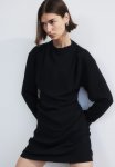 Draped Dress - Black