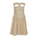 Camel Peepout MINI Dress