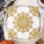 Value Pack 20PCS Golden Printed Napkins Colored Placemats Hotel Banquet Party Paper Square Wood Pulp Tissue Eid Al-adha Mubarak