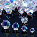 140-345PCS 3-6MM Faceted Glass Crystal Beads For Jewelry Making Diy Hairpins Tassels Headbands Creative Beaded Boxes Handbags Br
