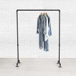 Industrial Pipe Clothing Garment Rack By William Robert's Vintage