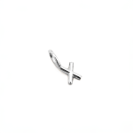 X Alphabet Charm In Silver