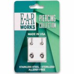 Stainless Steel Earrings - Regular Ball