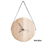 Lilly Wall Clock - Black Sleek 300MM Dia