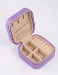 Lilac Holographic Pu Leather Jewellery Box