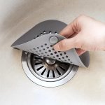 1PC Household Sink Filter Hair Catcher Anti-clog Hair Stopper Silicone Shower Drain Cover Shower Drain Protector Multifunction D