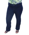 Ladies Shannon High Waist Bootleg Denim Jean - 60 Drk Wash