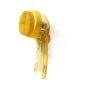 Yellow Silicone Pet Bath Brush Massage Comb For Cats And Dogs