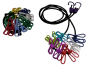 Twin Pack 24 Steel Multi Color Coated Pegs With Steel Hooks 2 X Ropes