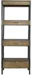 Four Corners Metal And Wood 3 Drawer Unit SHV19013