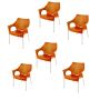 Dublin Bistro Chair - Orange - Set Of 6