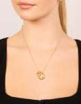 Goldair Gold Plated Small Double Organic Charm Necklace