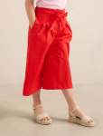 Carly Girls Cropped Pants - 10-12 Yrs Claire Red